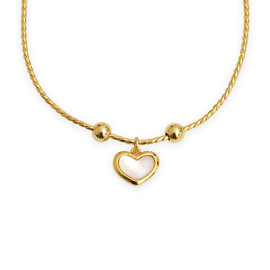 Moonlight Heart Nacre Bracelet