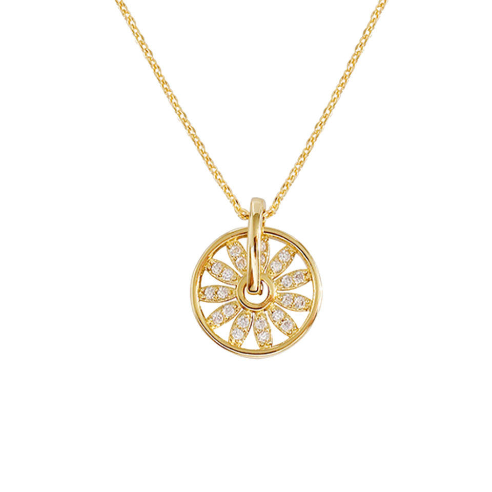 Ferris Wheel Zirconia Necklace