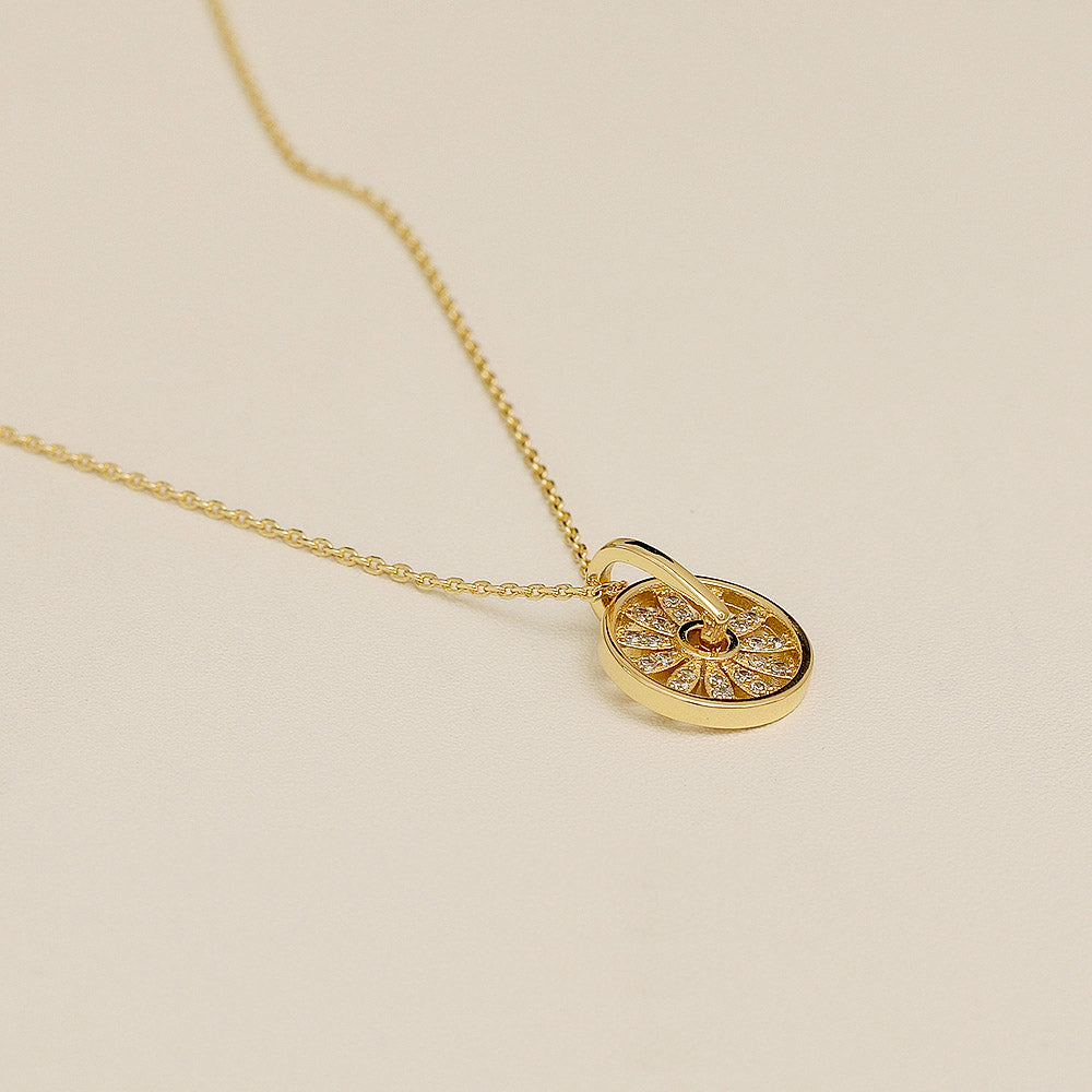 Ferris Wheel Zirconia Necklace