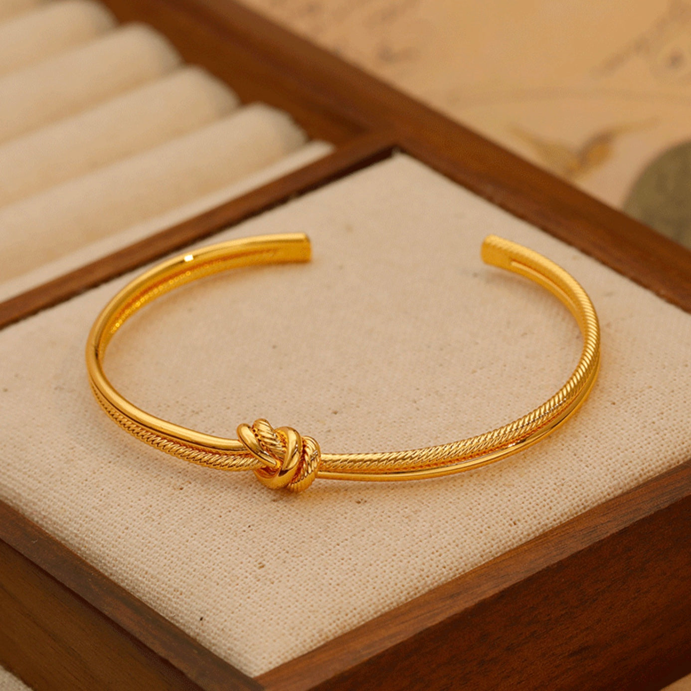 Golden Knot Bangle