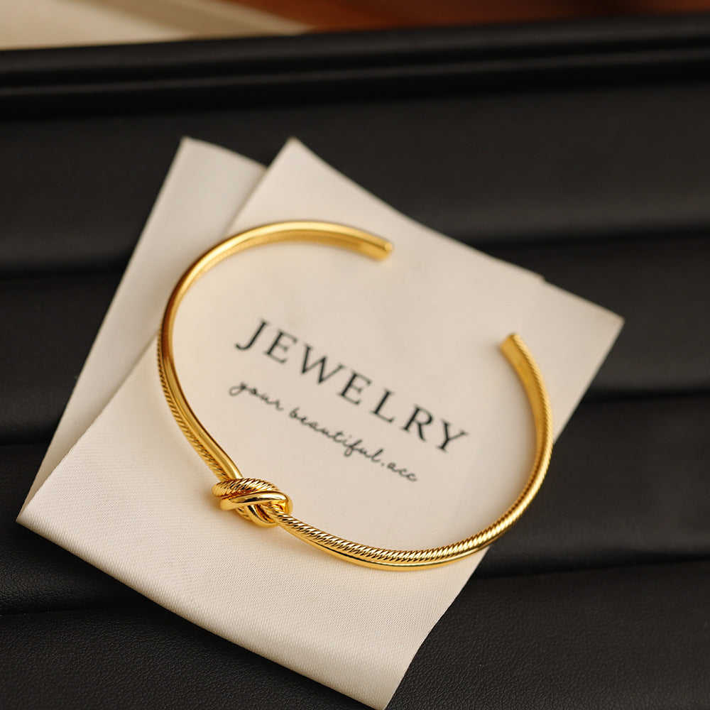 Golden Knot Bangle