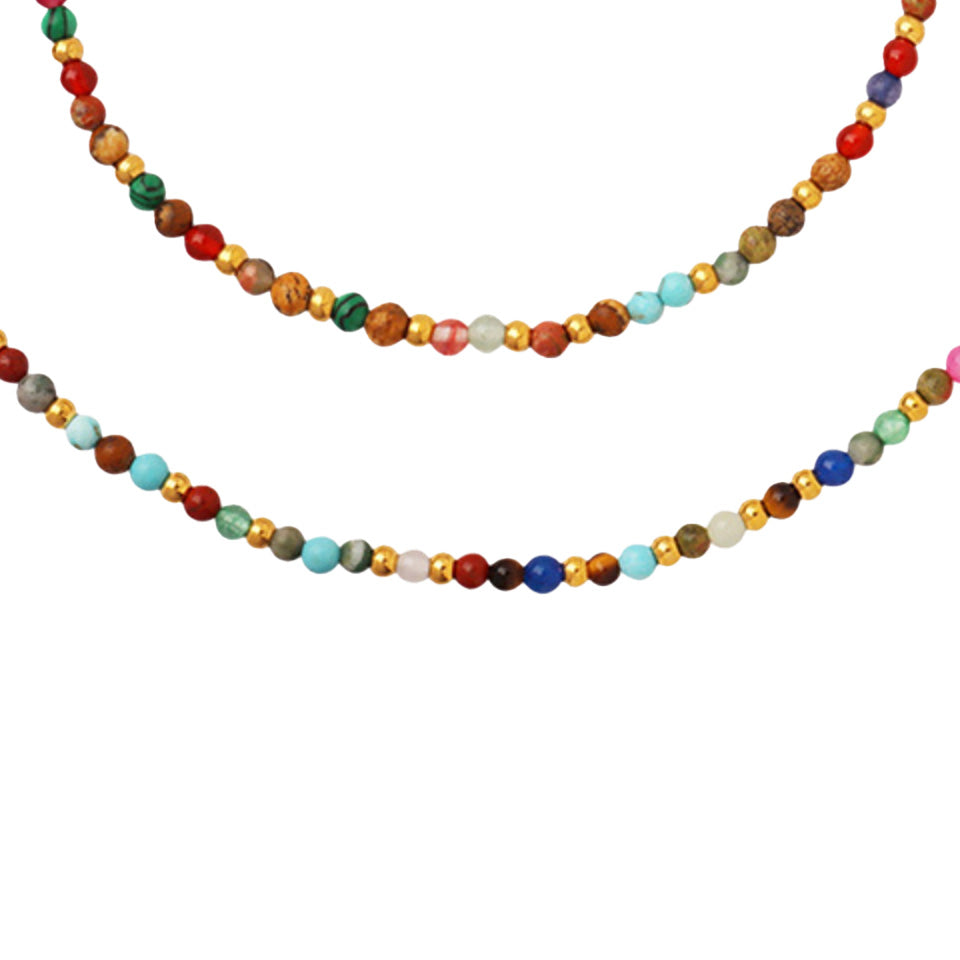 Colourful Natural Stone Necklace