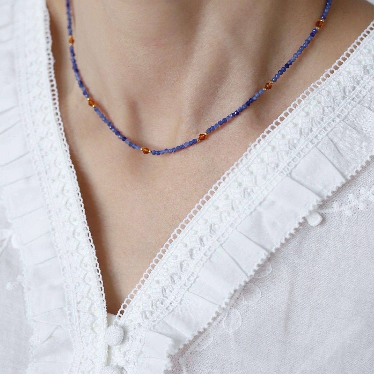 Oceanic Natural Stone Necklace