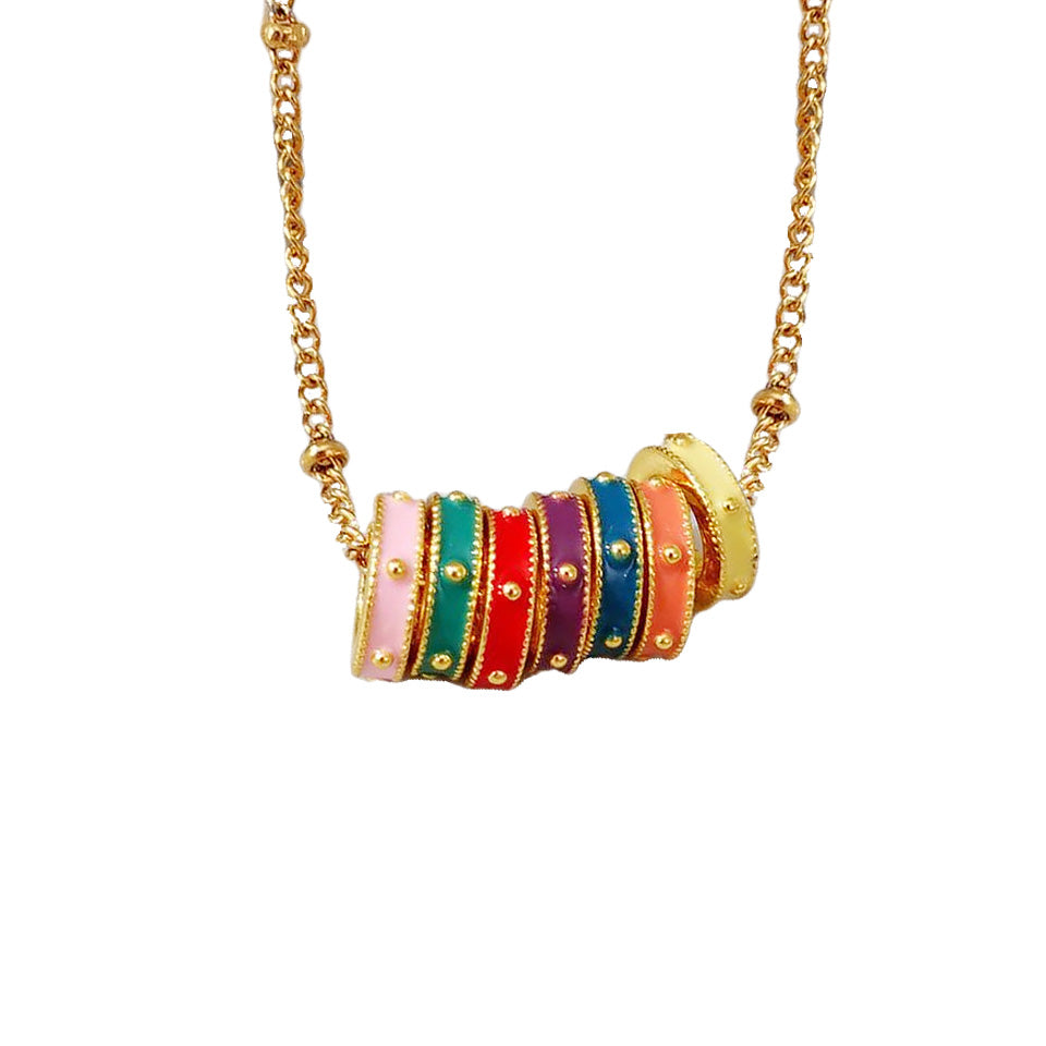 Bonaventure Fine Beaded Enamel Necklace