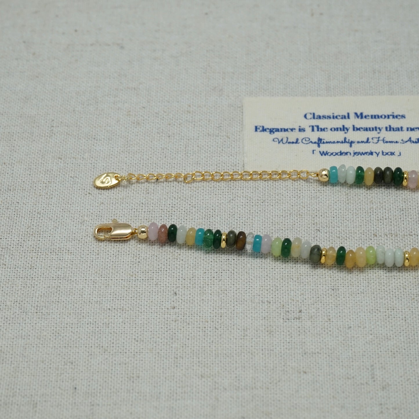 Rainbow Garden Natural Stone Necklace