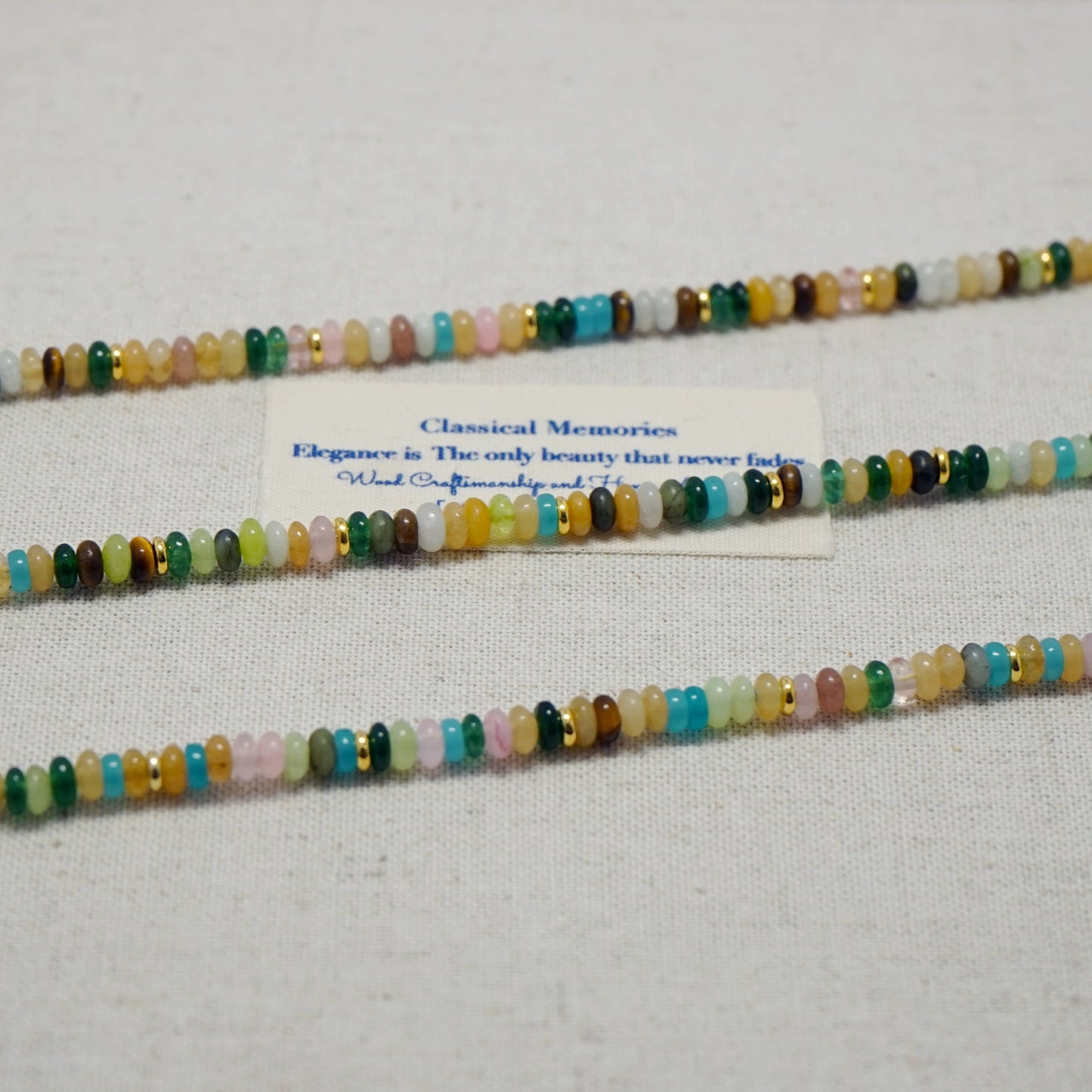 Rainbow Garden Natural Stone Necklace