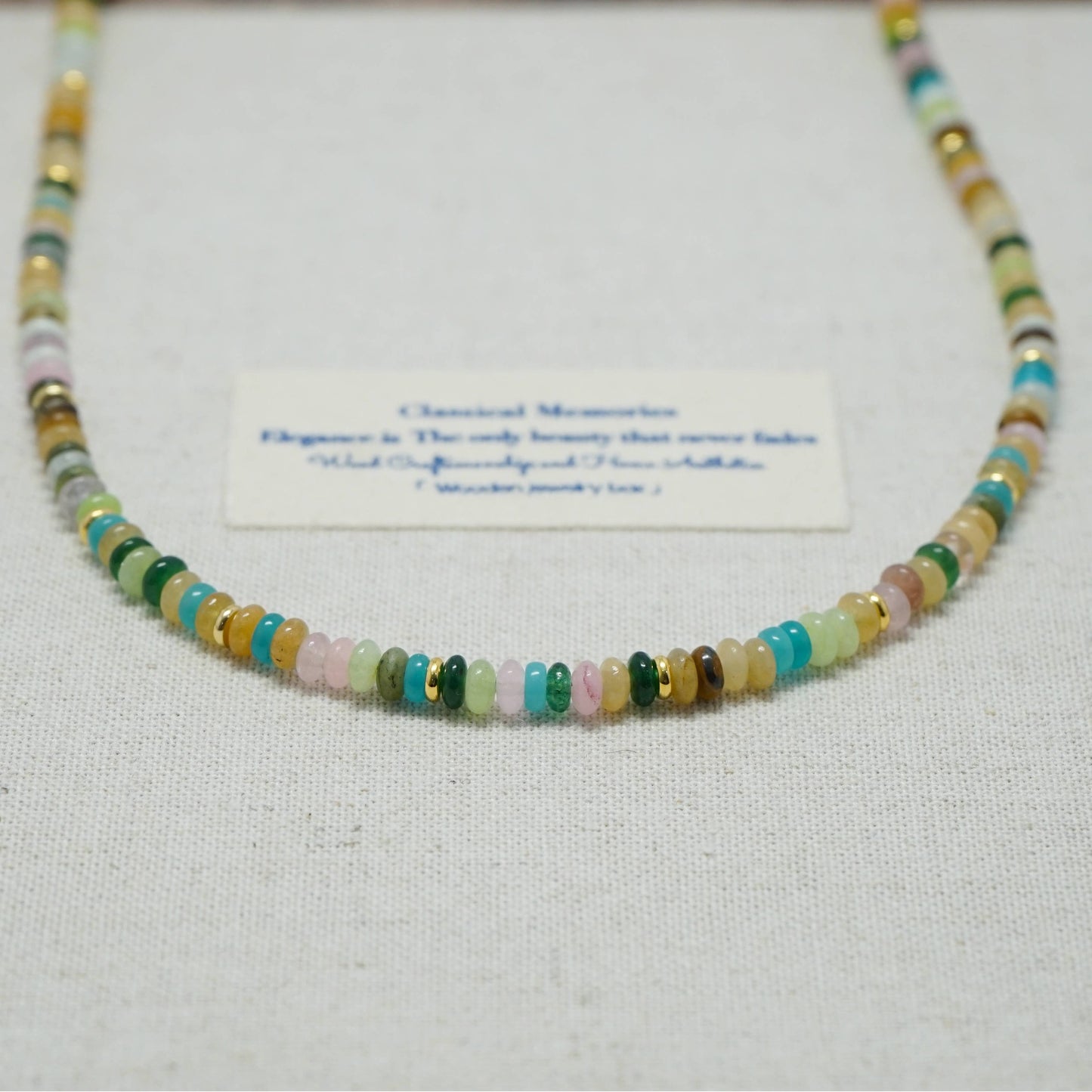 Rainbow Garden Natural Stone Necklace