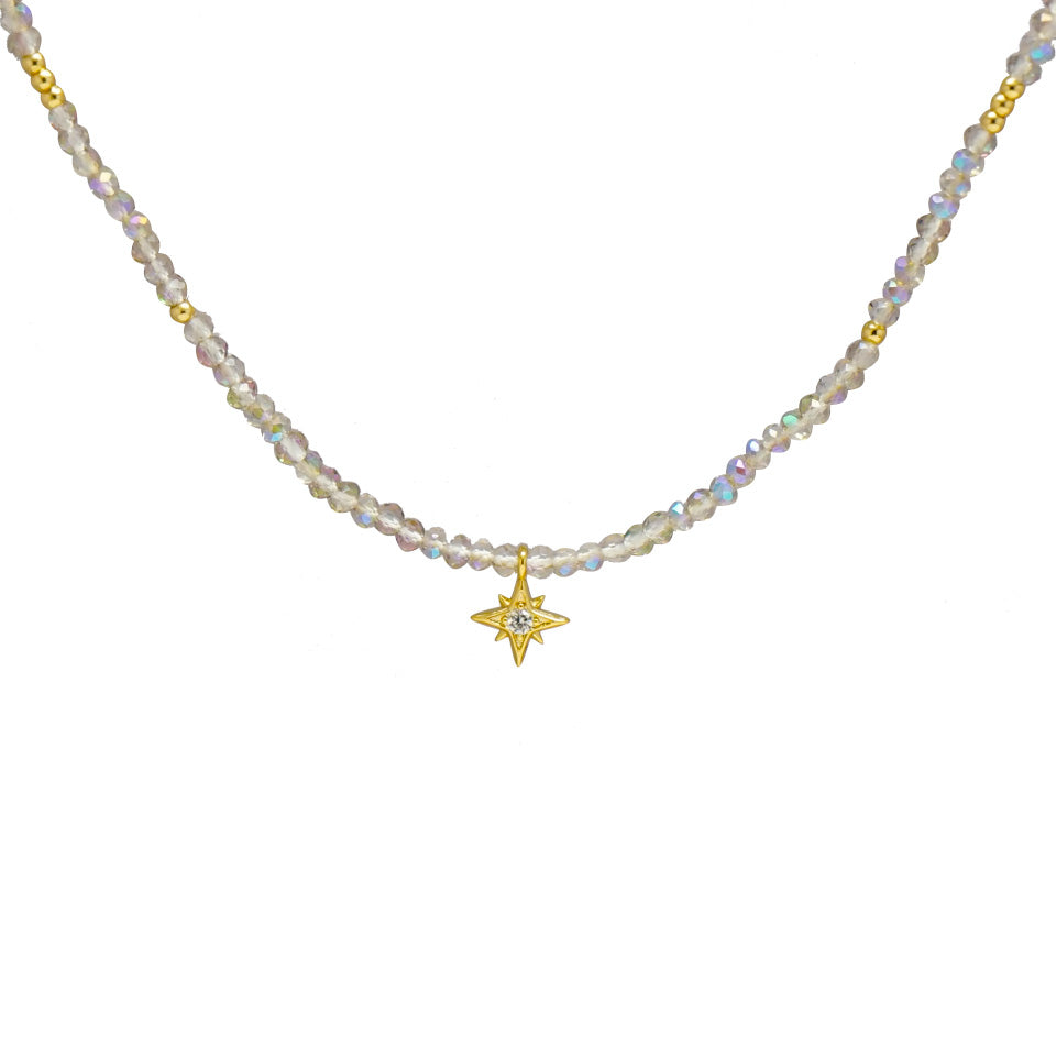 Moonstone Star Necklace