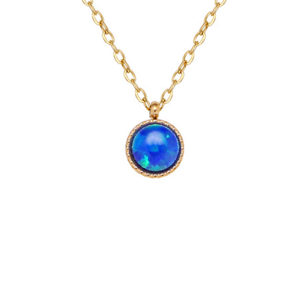 Sapphire Opal Necklace