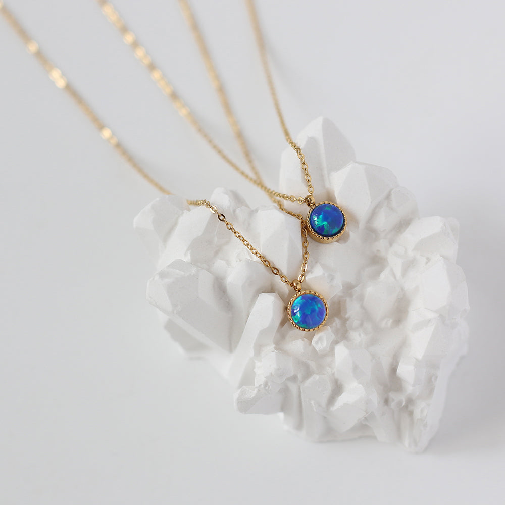 Sapphire Opal Necklace