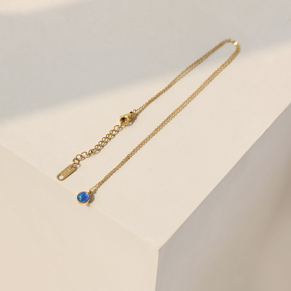 Sapphire Opal Necklace