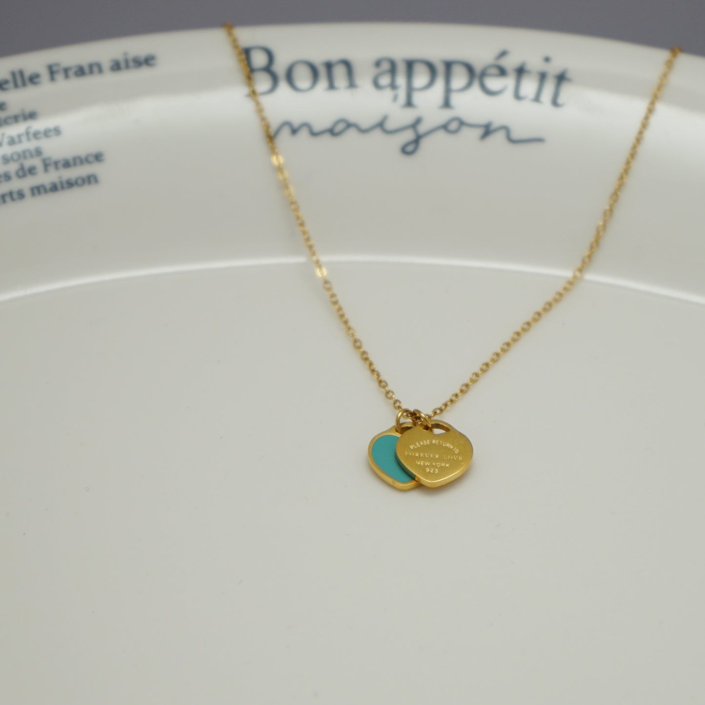 "Forever Love" Tiffany Blue Necklace