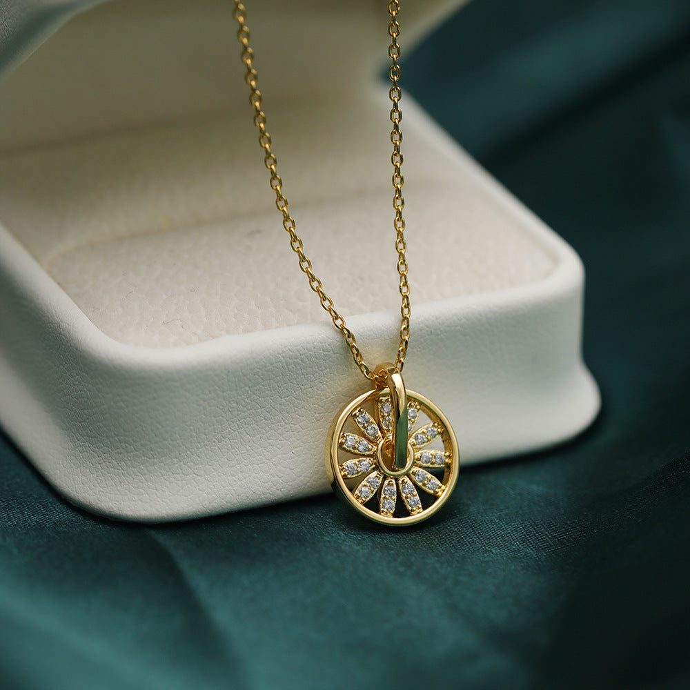 Ferris Wheel Zirconia Necklace