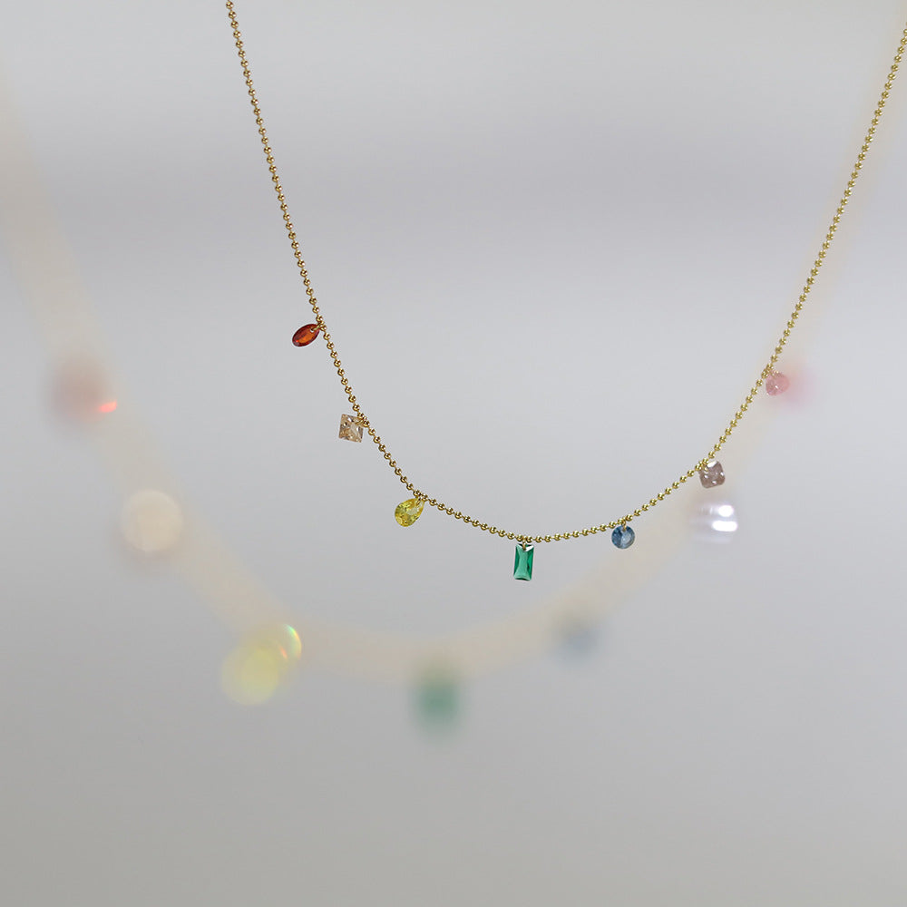 Colorful Zirconia Fine Necklace