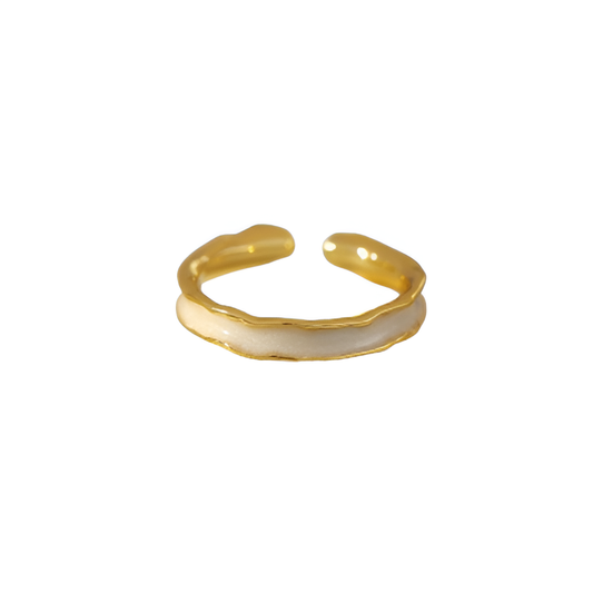 Mini Stacking Ring - White