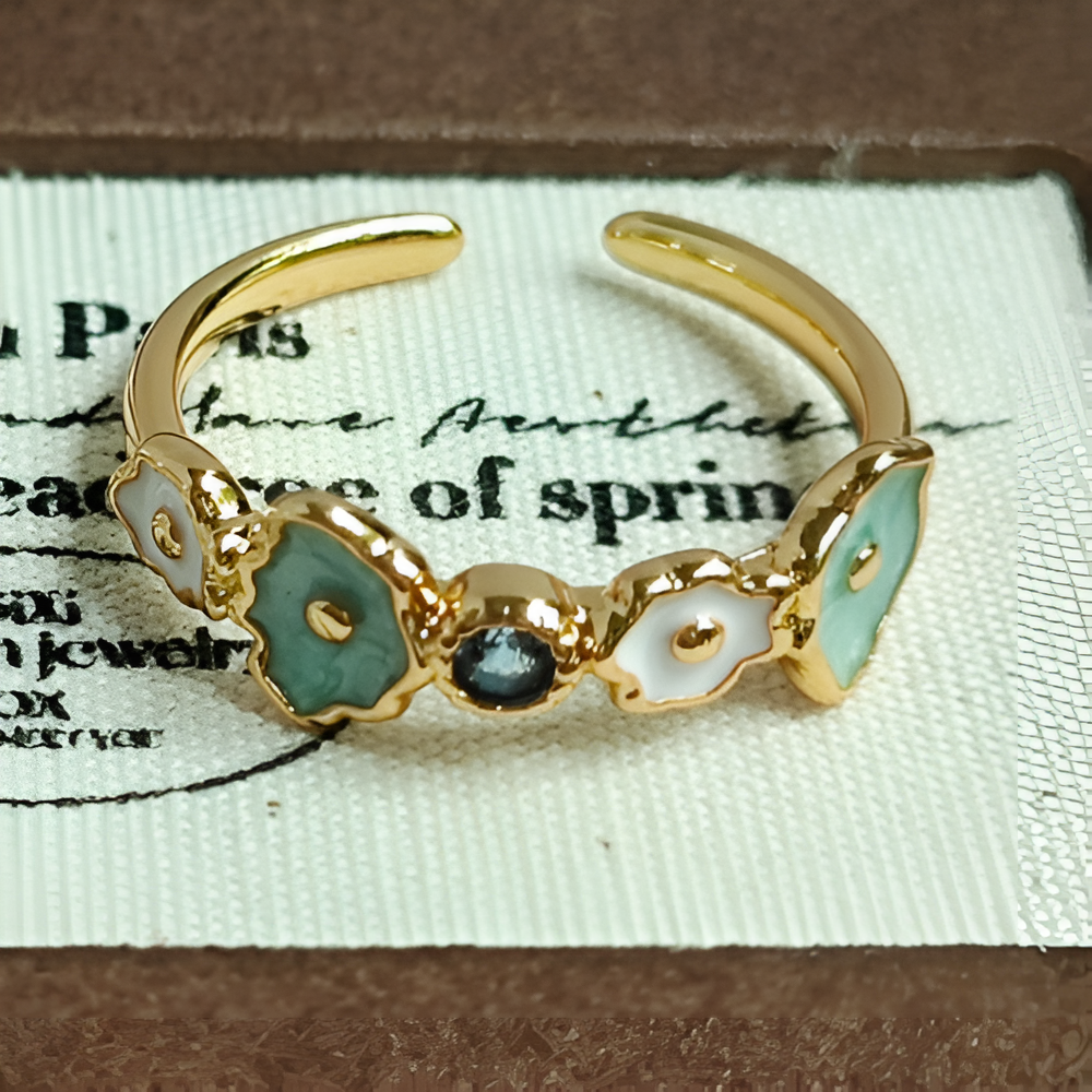 Monet Enamel Rings