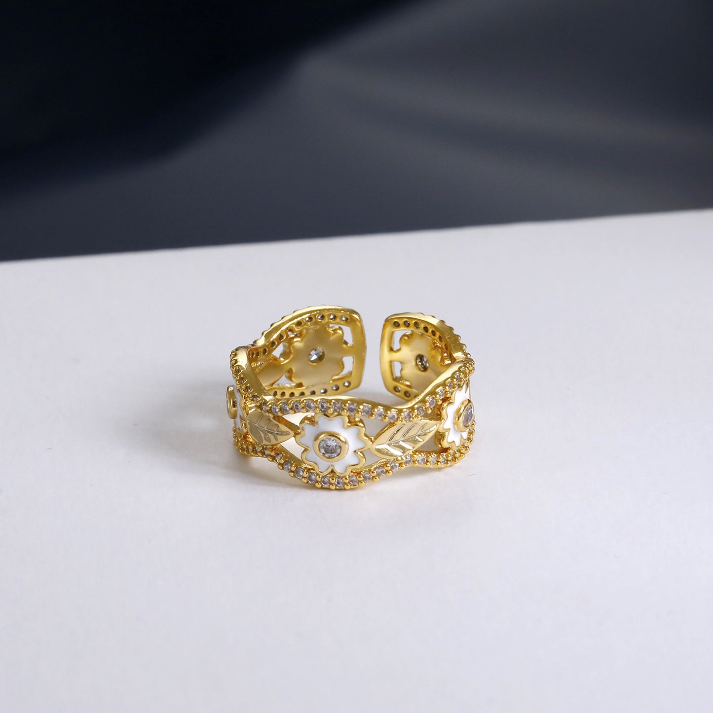 "Diana's Crown" Zirconia Ring